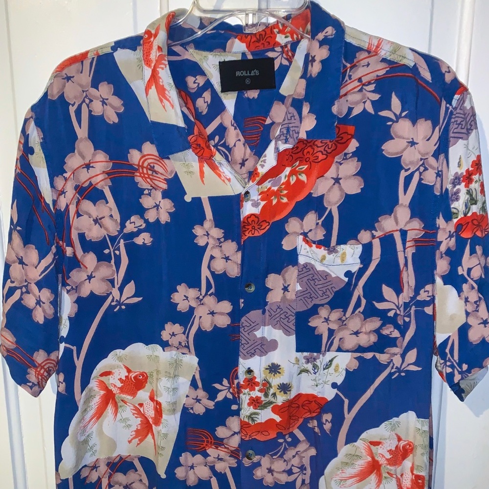 Rolla’s bon goldfish button down shirt